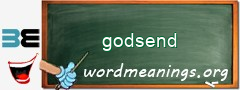 WordMeaning blackboard for godsend